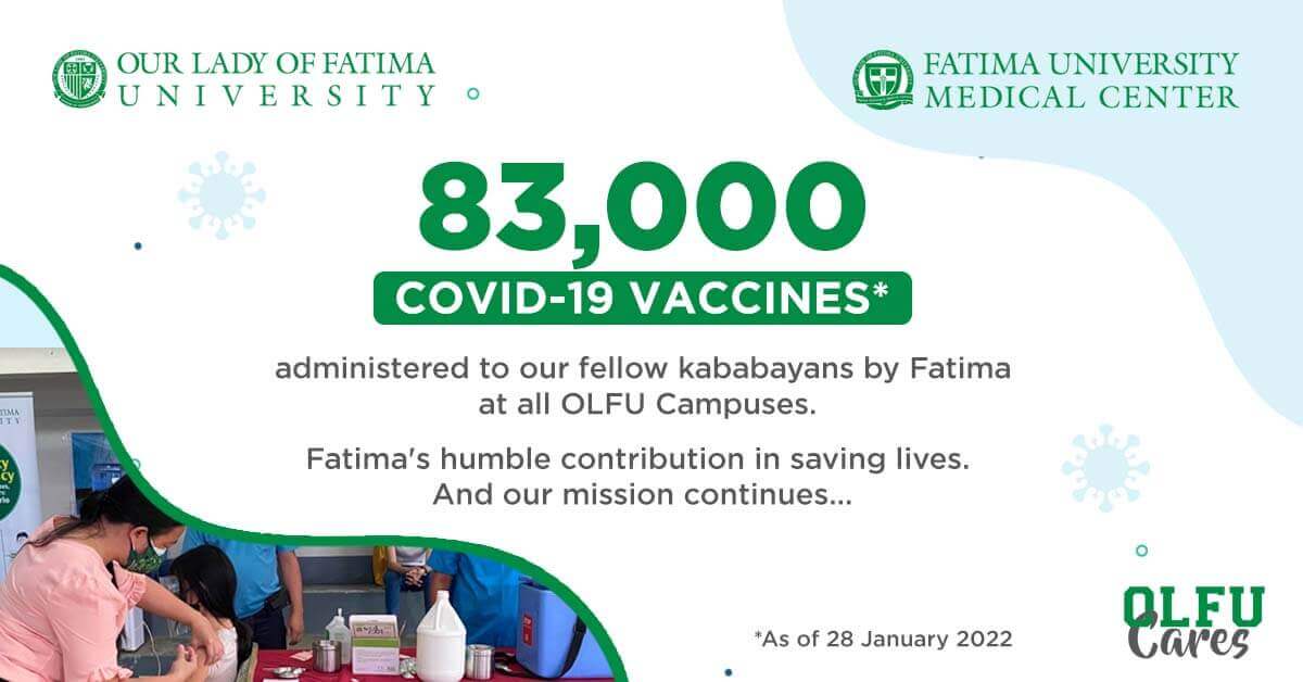 Filipinos get over 83,000 COVID-19 Vaccines via Fatima