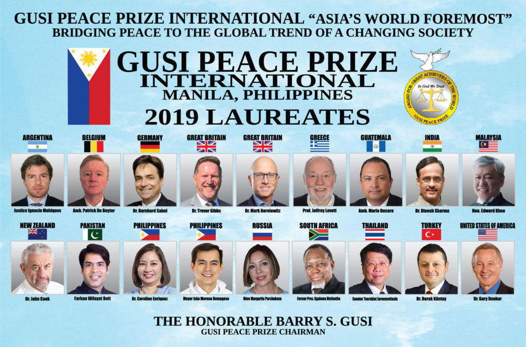 Dr. Enriquez to be recognized as 2019 Gusi Peace Prize Laureate