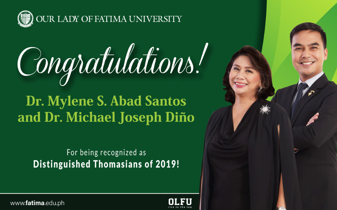 VP for Student Affairs and Director of Research Innovation, hailed  Distinguished Thomasians of 2019