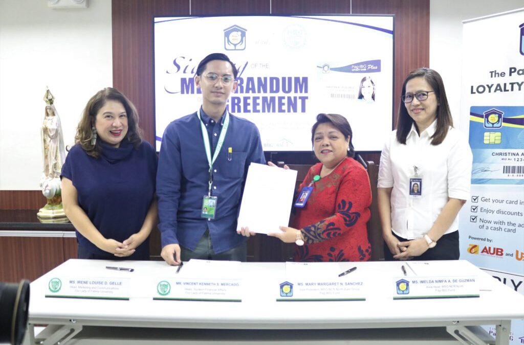 OLFU, now a Pag-IBIG Loyalty Card Partner; Cardholders entitled to Graduate School tuition discount
