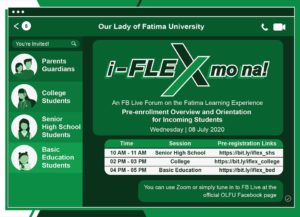 Students and Parents attend “i-FLEX mo na!” Facebook Live Forums