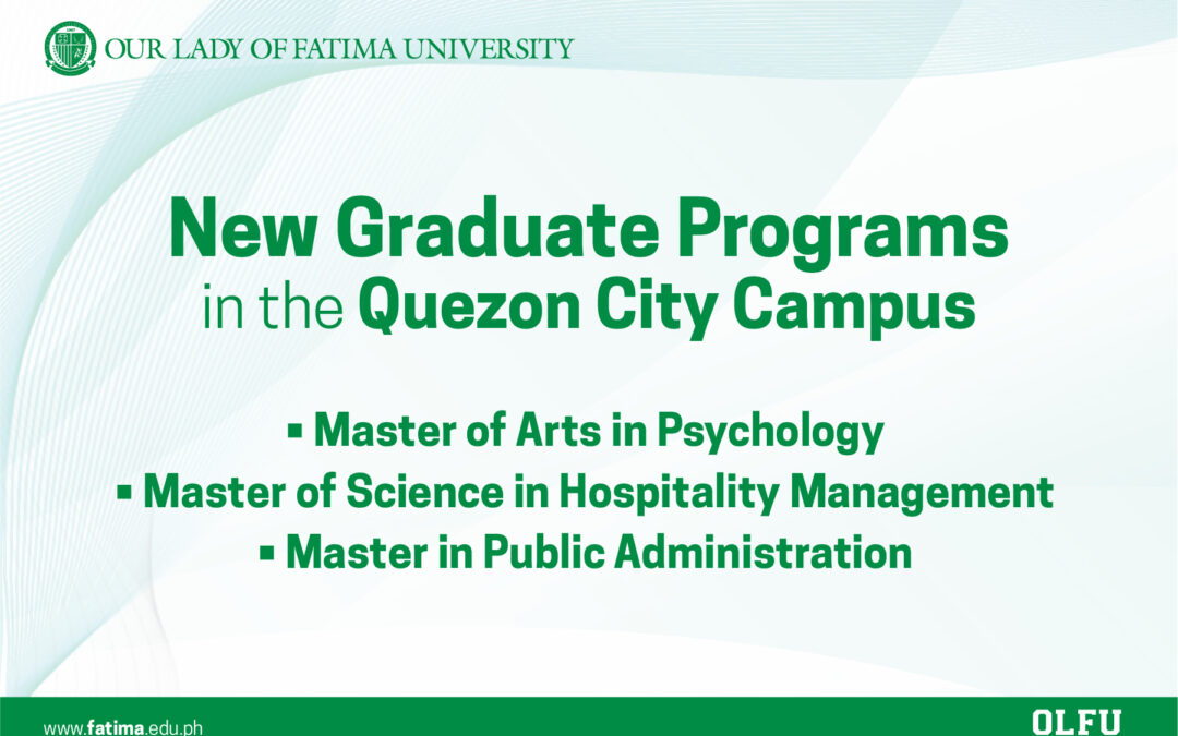 More Graduate Programs launched in OLFU Quezon City Campus