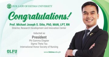 Prof. Michael Joseph S. Diño inducted as President of Phi Gamma Chapter