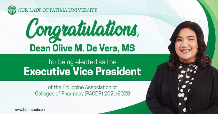 Pharma Association elects OLFU Dean de Vera as Their EVP