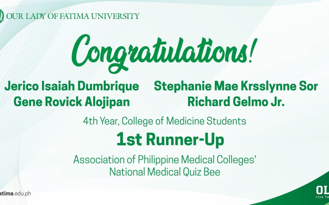 Medicine’s Formidable Four declared 1st Runner Up in APMC National Quiz Contest