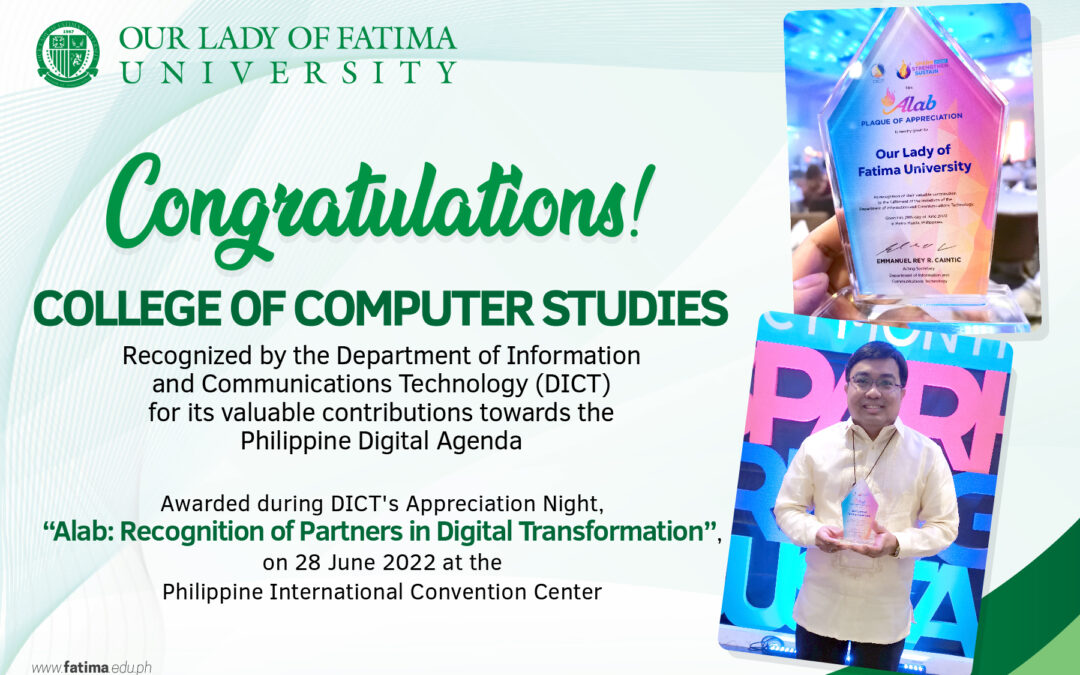 Country’s DICT cites College of Computer Studies as Key Contributor