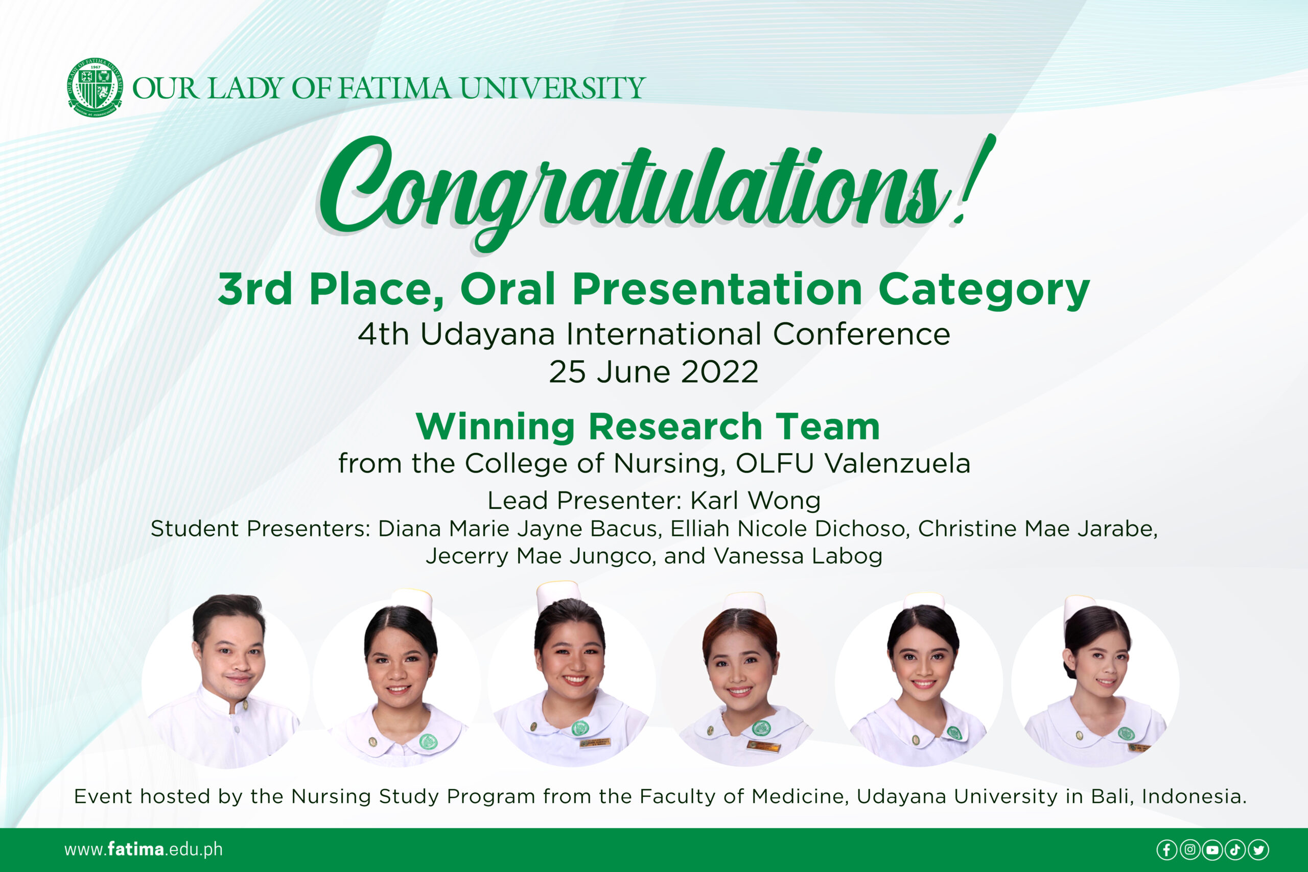 Nursing bags 3rd Place in Udayana International Conference