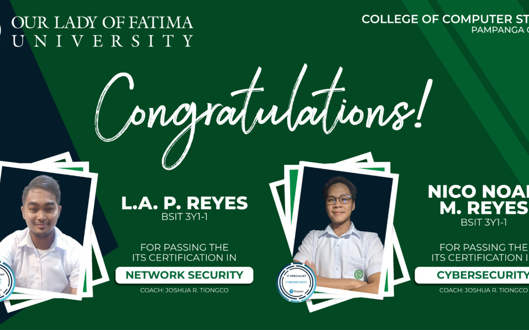 CCS Pampanga’s Cyber Wizards pass IT Security Exam, and place 2nd Runner-Up in Esports Tilt