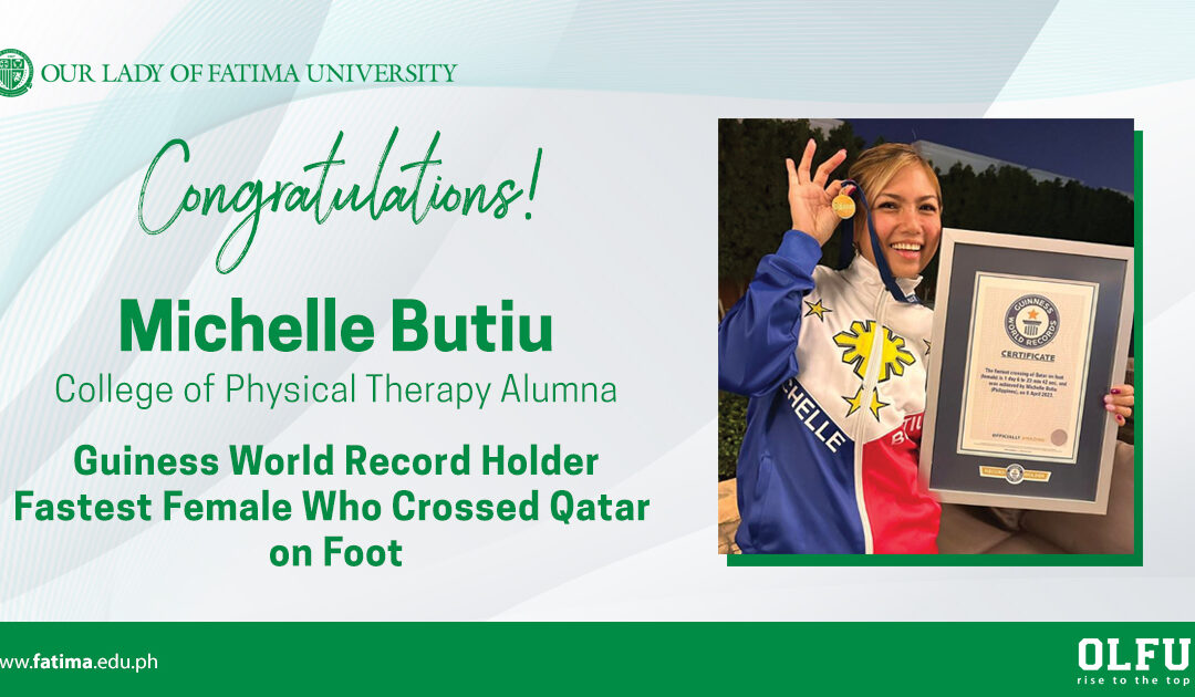 PT Alumna Butiu becomes a Guiness World Record Holder as the Fastest Female Who Crossed Qatar on Foot