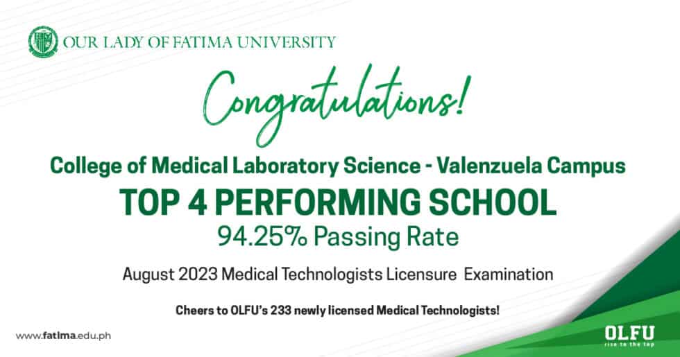OLFU Valenzuela lands Top 4, outperforms 142 schools in Aug 2023 MT