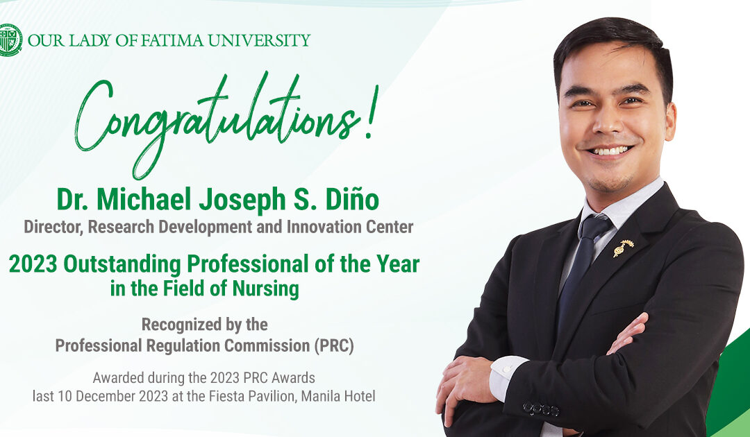 Director Dino hailed as PRC’s 2023 Outstanding Professional of the Year in Nursing