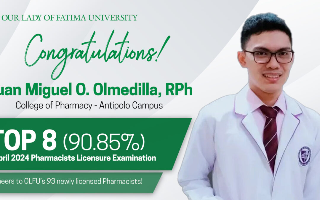 College of Pharmacy welcomes 13th Topnotcher following April 2024 Boards